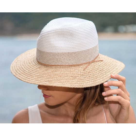 Tina Raffia Straw Fedora Hat UPF50+ - House of Ord