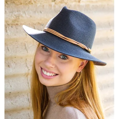 Fedora Blayney Hat Black UPF50+ - House of Ord