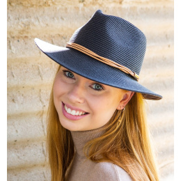 Fedora Blayney Hat Black UPF50+ - House of Ord