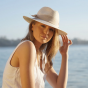 Fedora Sienna Hat White Cream UPF50+ - House of Ord