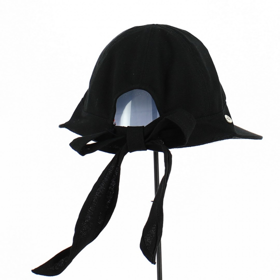 Camila Large Visor Cap Black - Traclet