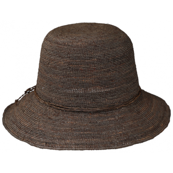 Cayetana Capeline Brown Straw Raphia - Traclet