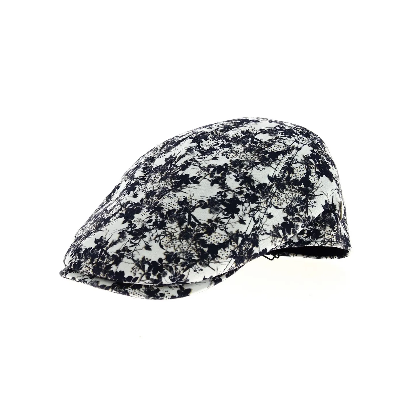 flat cap navy foliage mtm