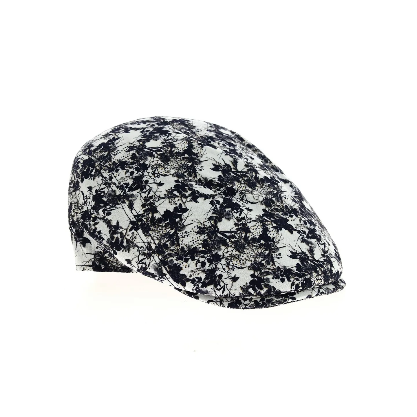 navy foliage flat cap mtm