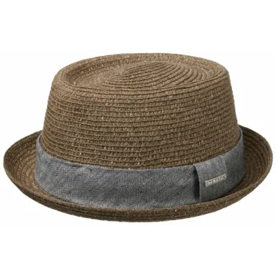 Chapeau Porkpie Robston Toyo Marron - Stetson