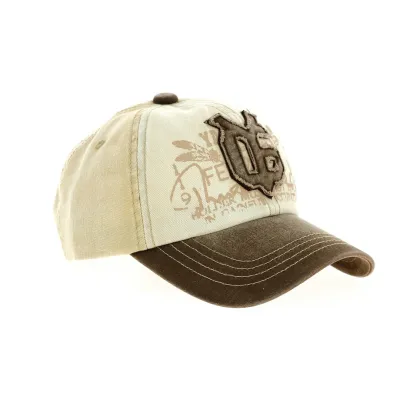 Baseball Cap Sunshine Vintage Cotton Tricolor Brown - Aussie Apparel