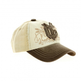 Baseball Cap Sunshine Vintage Cotton Tricolor Brown - Aussie Apparel