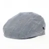 Casquette Plate à Carreaux Pierro Coton Gris - City Sport