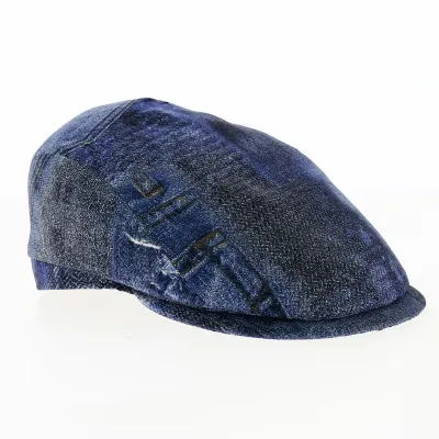 Casquette bombée jean patchwork - City Sport