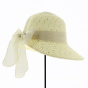 Tabatha Large Visor Cap Light Beige- Traclet