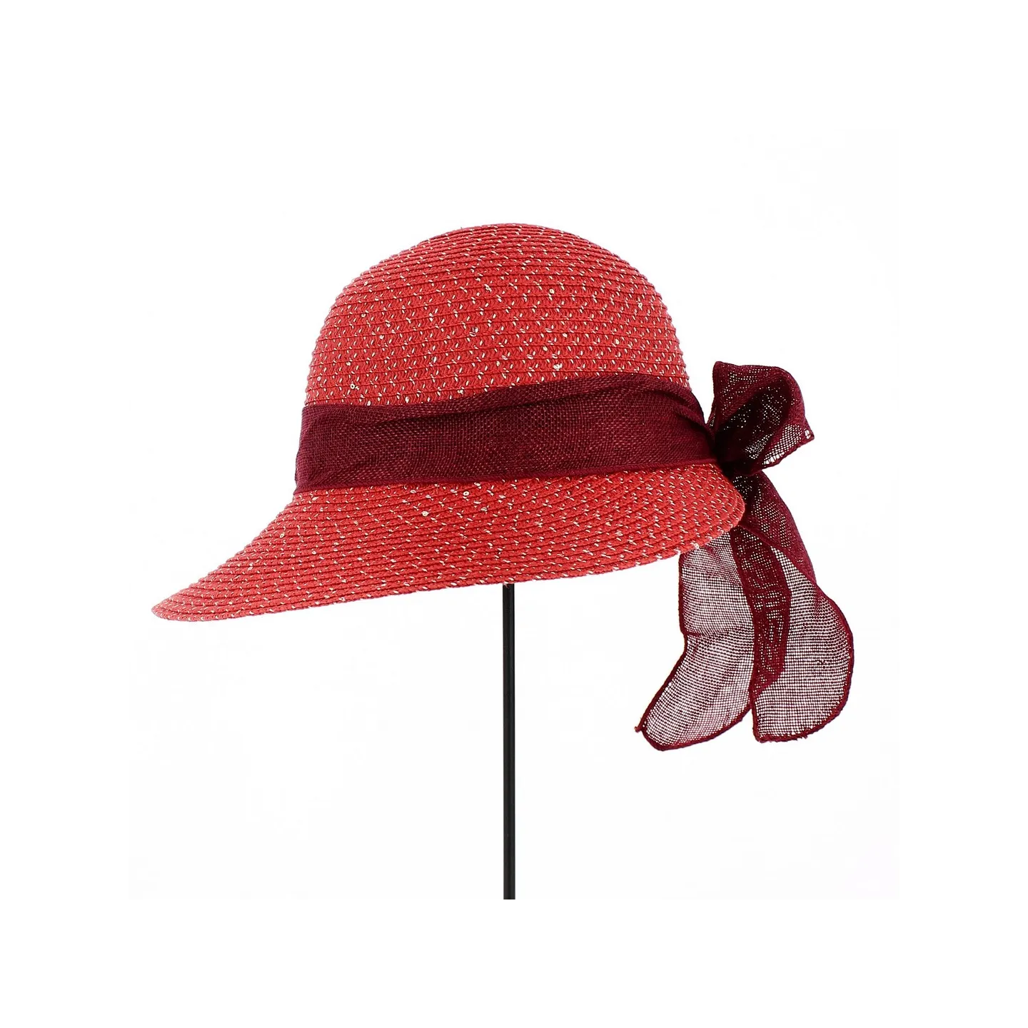Tabatha Cap Large Red Visor - Traclet