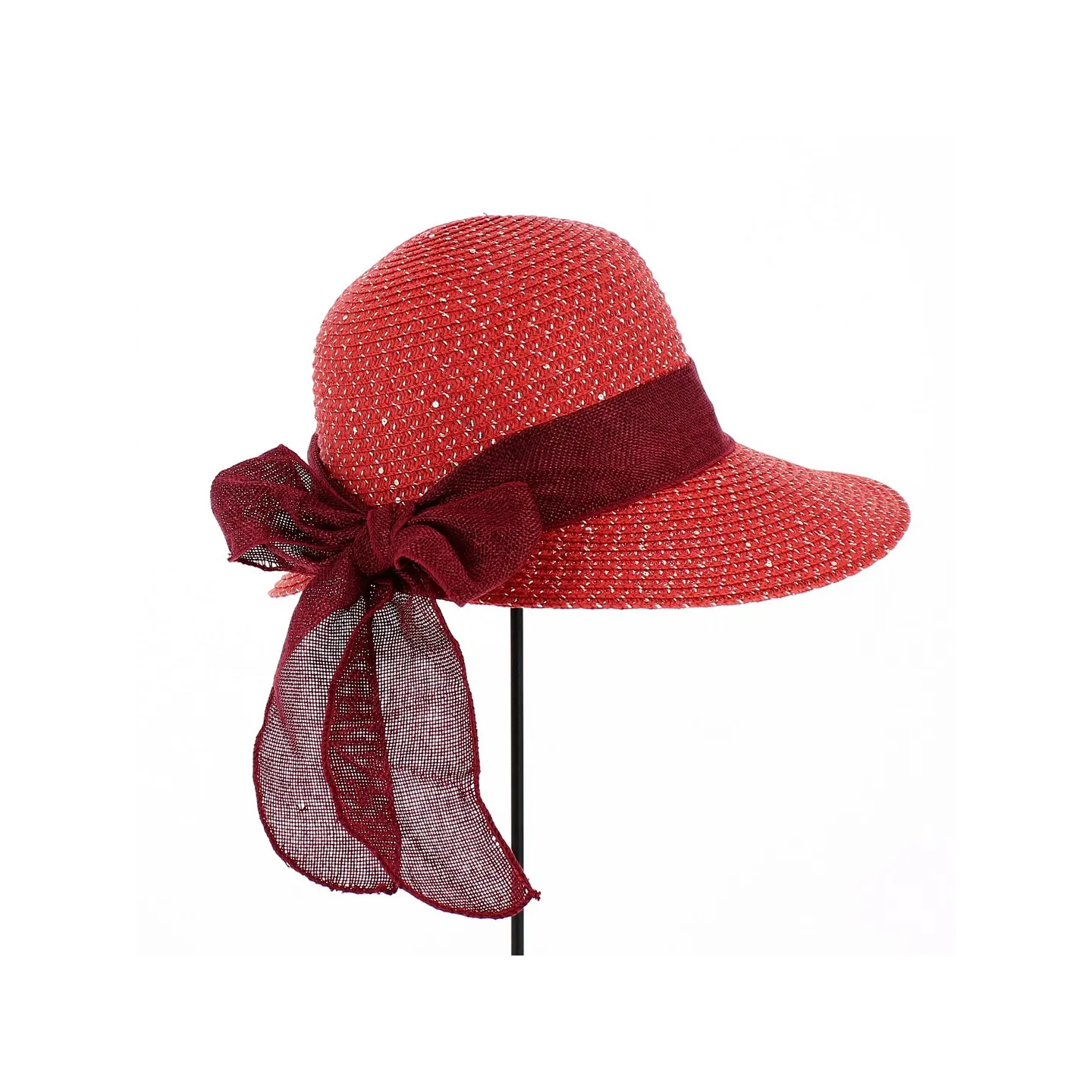Casquette Tabatha  Grande Visière Rouge - Traclet