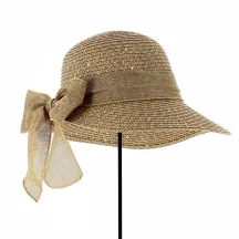 Tabatha Large Visor Cap Taupe - Traclet