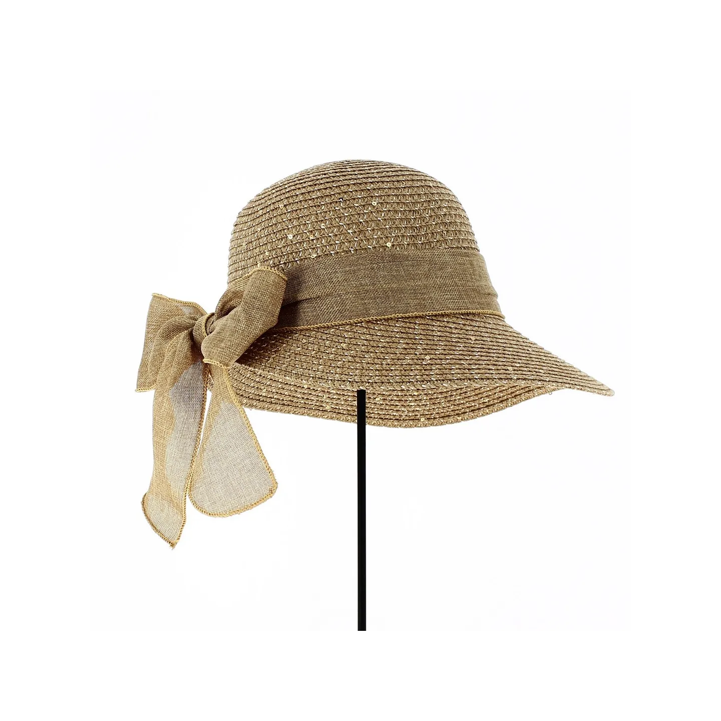 Tabatha Large Visor Cap Taupe - Traclet