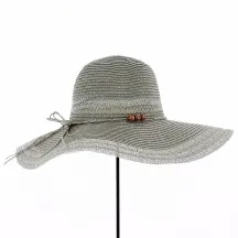Safia Straw Capeline Grey Paper - Traclet