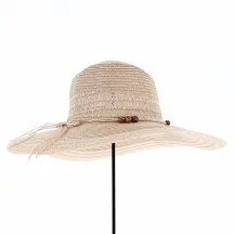 Safia Straw Capeline Pink Paper - Traclet