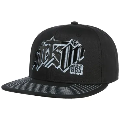 Black Diamond Snapback Cap - Stetson