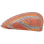 Multicolored Linen Stripe Flat Cap - Stetson