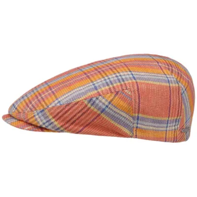 Casquette Plate à Rayures Lin Multicolore - Stetson