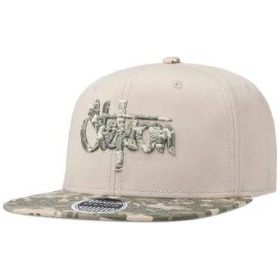 Beige and Khaki Gecko Baseball Snapback Cap - Stetson