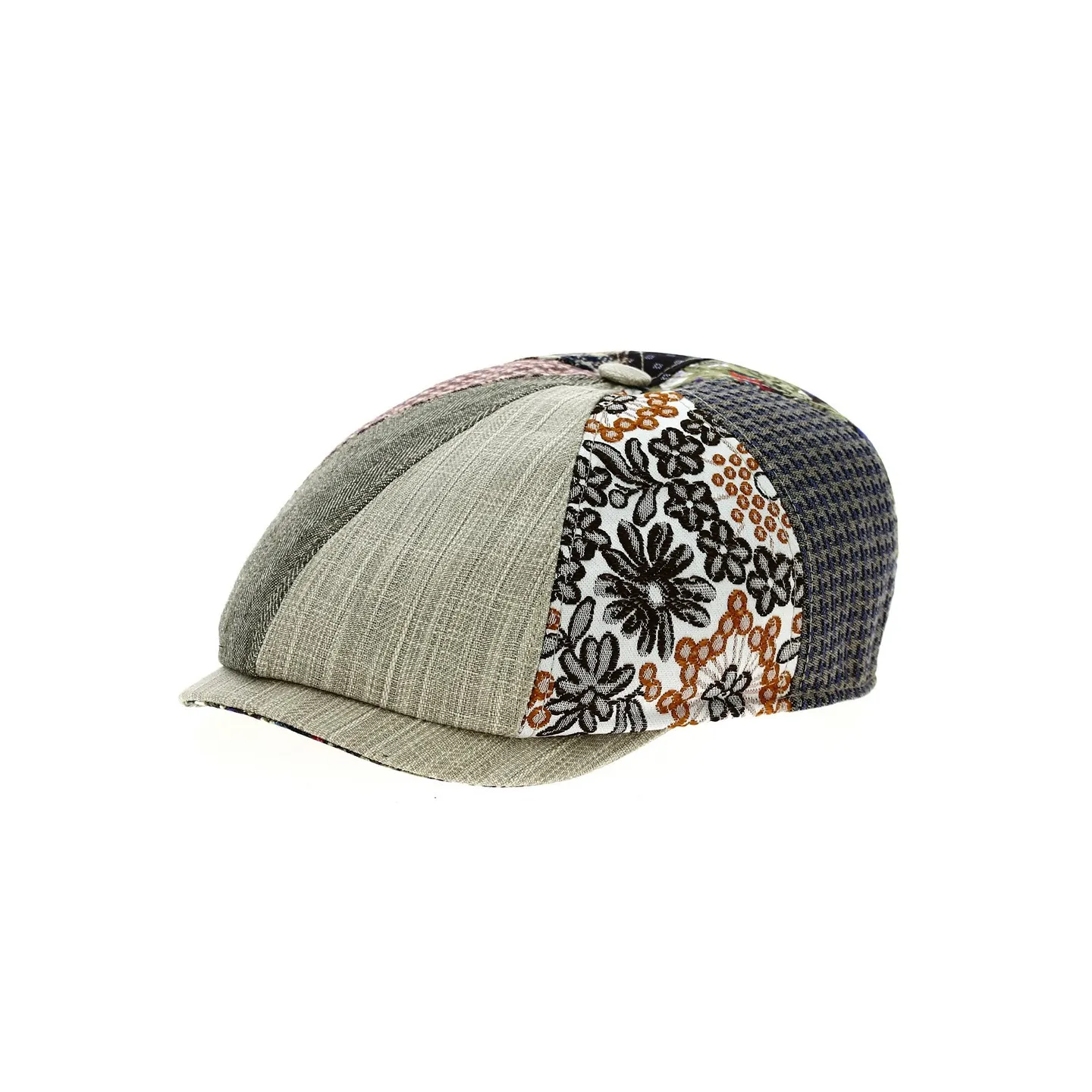 Casquette Bombée Charly Patchwork Coton - Marone