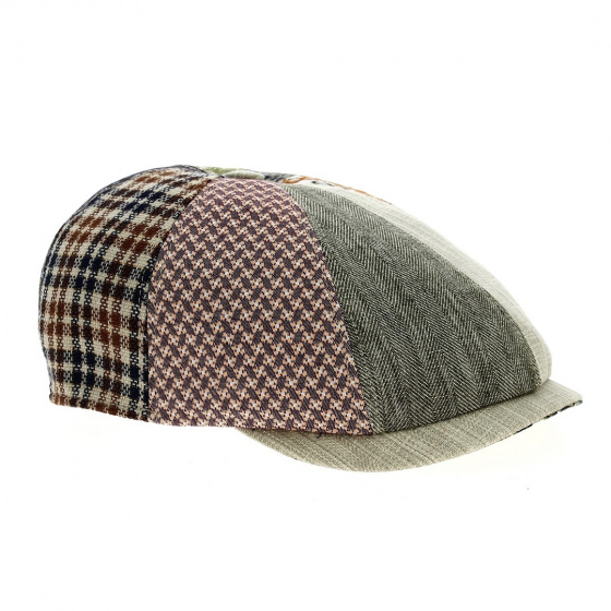 Casquette Bombée Charly Patchwork Coton - Marone