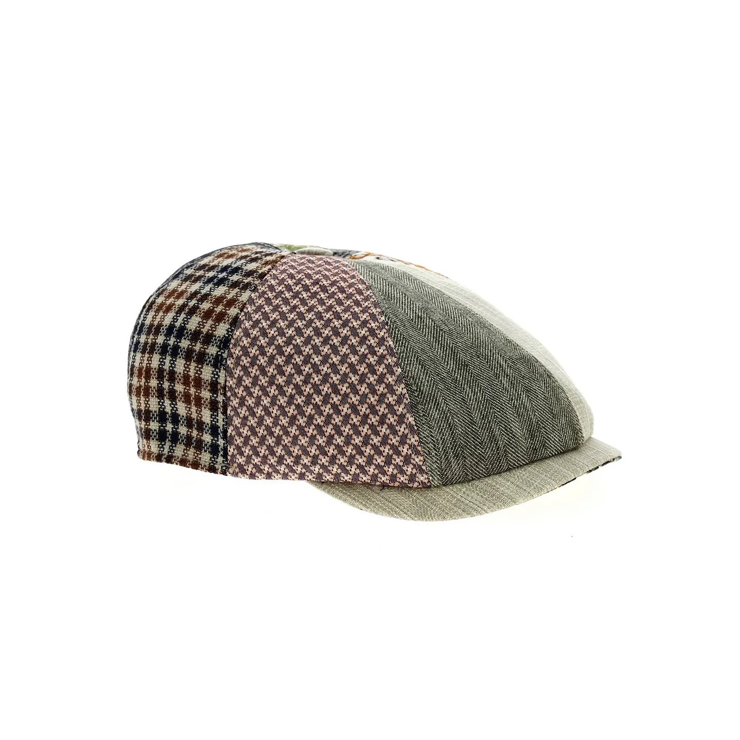 Casquette Bombée Charly Patchwork Coton - Marone