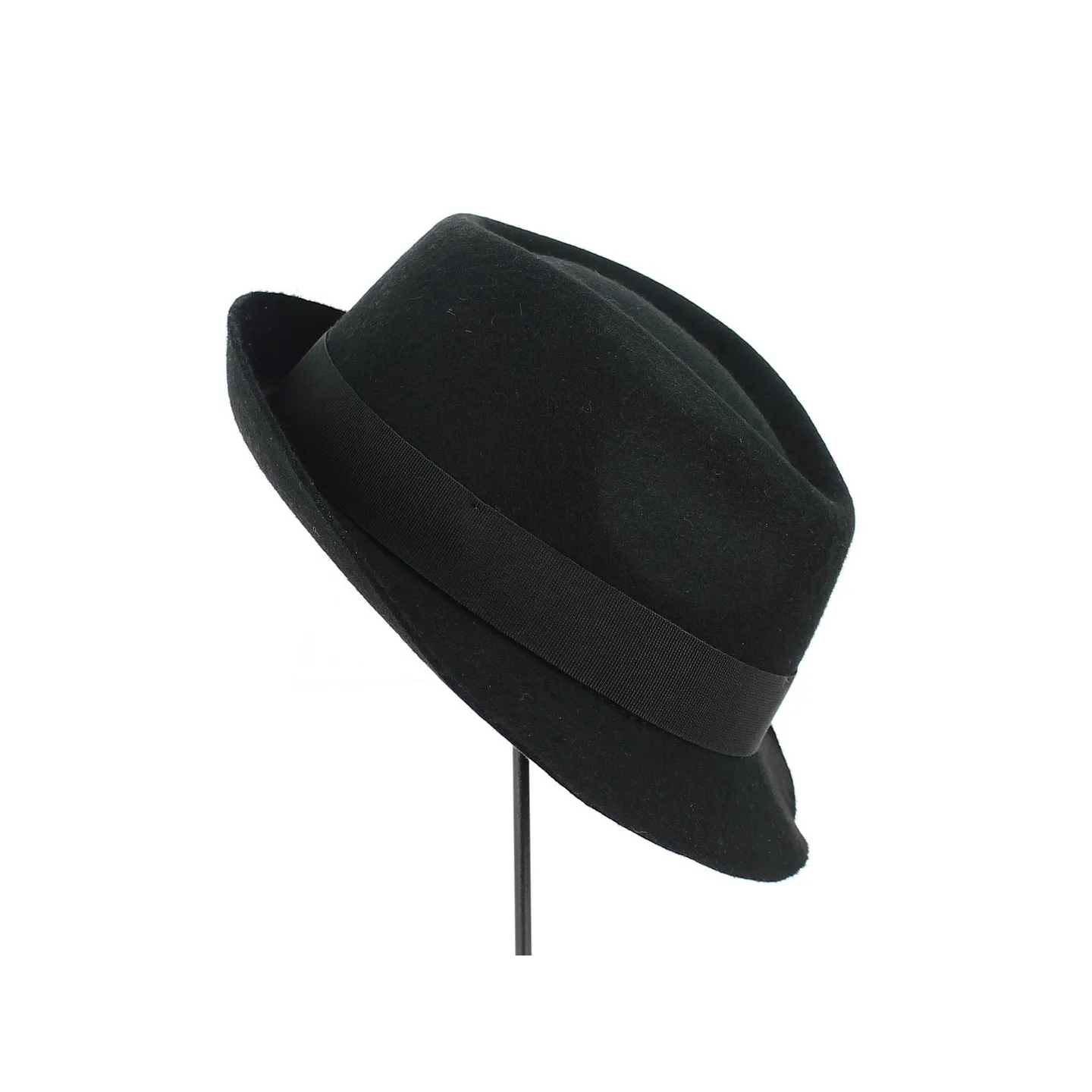 Cyril Black Felt Trilby Hat - Traclet