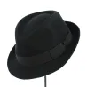 Cyril Black Felt Trilby Hat - Traclet