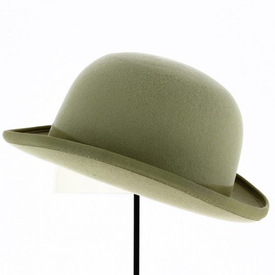 Melon Alico Wool Felt Hat Lime Green - Traclet