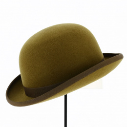 Melon Alico Wool Felt Hat Olive - Traclet