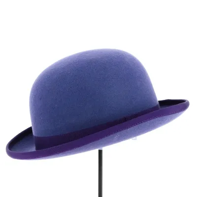 Chapeau Melon Alico Feutre Laine Violet - Traclet