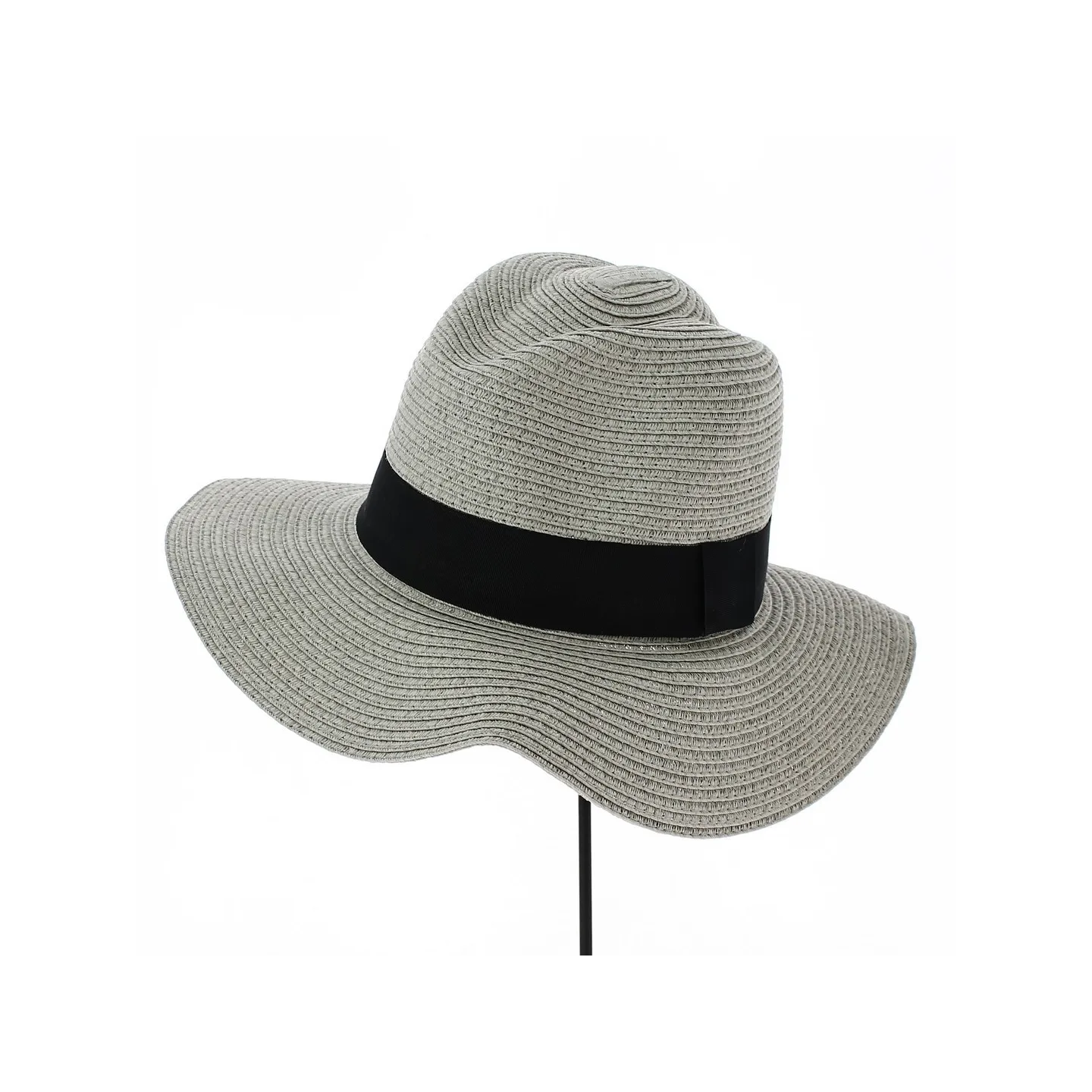 Chapeau Traveller Pablo en Paille Gris - Traclet