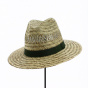 Traveller Gardener Straw Ribbon Hat Khaki - Traclet