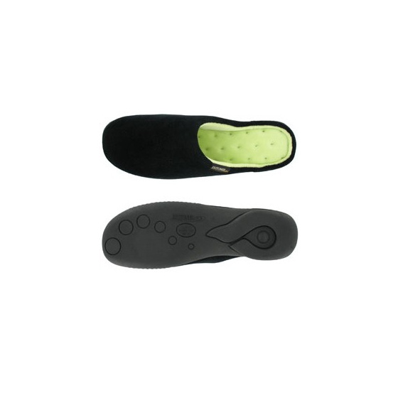 Organic velvet mule heel