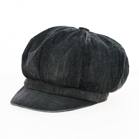 Cap Gavroche Gabi Black Jean Effect - Traclet