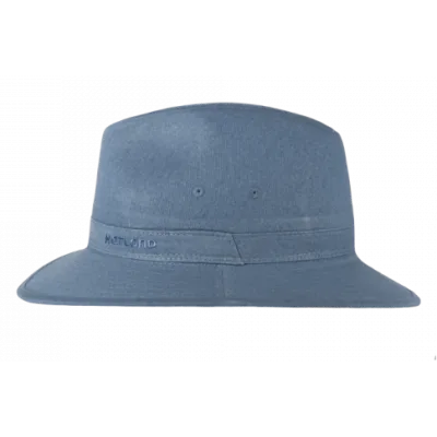Traveller Hat Ashfield Cotton Blue - Hatland