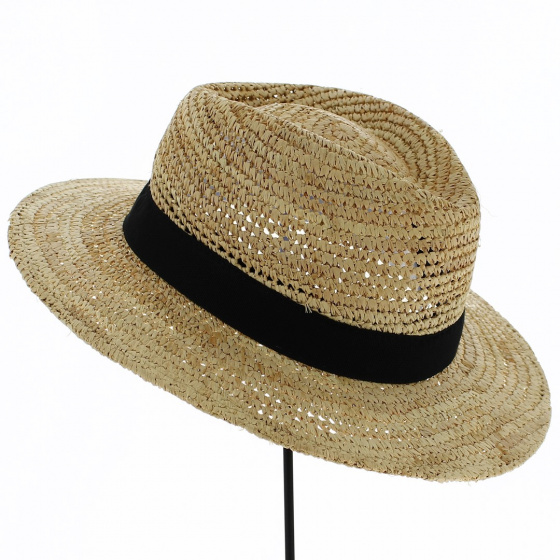 Traveller Dolphy Straw Hat Black Ribbon - Traclet Traveller Dolphy Straw Hat Black Ribbon - Traclet
