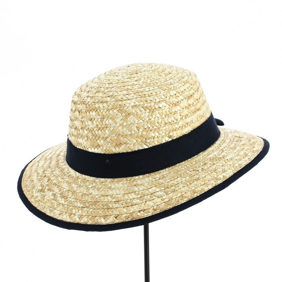 Breton Style Straw Hat Lana - Traclet
