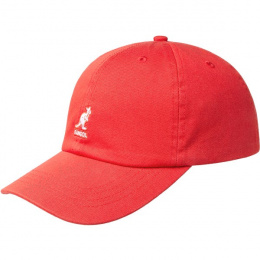 Washed Baseball Cap Cotton Red - Kangol