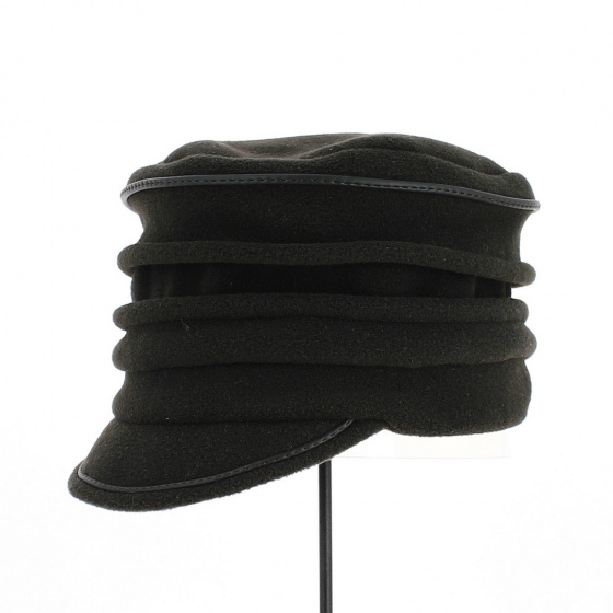 Anna Fleece Cap Dark Brown - TRACLET