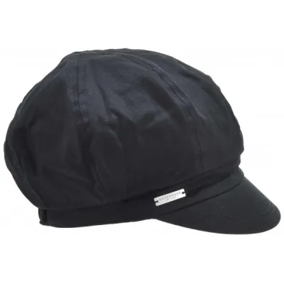 Black Amber Newsboy Cap - Seeberger Reference: 15154| Traclet Hat Shop