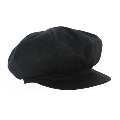 Casquette Gavroche Rasta Lin Noire - Mtm
