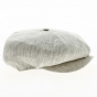 Beige Linen Bristol 8 Rib Cap - Marone
