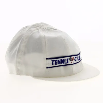 Casquette Baseball Enfant Tennis Club Coton Blanc - Traclet