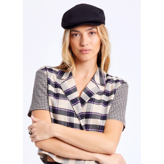 Black Hooligan Flat Cap - Brixton Black Hooligan Flat Cap - Brixton