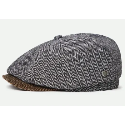 Black and Brown Brood Baggy Newsboy Cap - Brixton