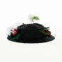 Chapeau Mary Poppins en Paille Noir - Traclet