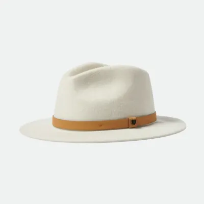 Chapeau Fedora Messer Feutre Laine Beige Clair - Brixton