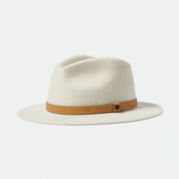 Fedora Messer Hat Light Beige Wool Felt - Brixton
